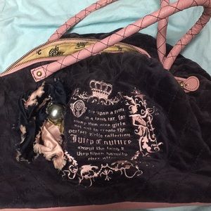 Velour juicy couture handbag
